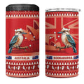 Aussie Kookaburra 4 in 1 Can Cooler Tumbler Merry Christmas Red Style