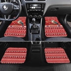 Aussie Kookaburra Car Mats Merry Christmas Red Style