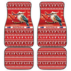 Aussie Kookaburra Car Mats Merry Christmas Red Style