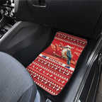 Aussie Kookaburra Car Mats Merry Christmas Red Style