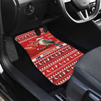 Aussie Kookaburra Car Mats Merry Christmas Red Style