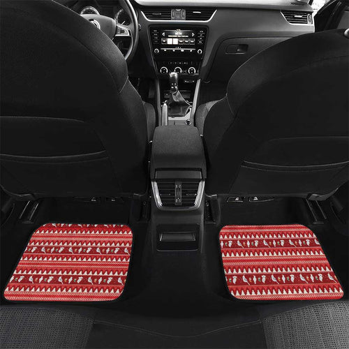 Aussie Kookaburra Car Mats Merry Christmas Red Style