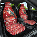 Aussie Kookaburra Car Seat Cover Merry Christmas Red Style