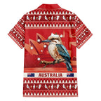 Aussie Kookaburra Family Matching Summer Maxi Dress and Hawaiian Shirt Merry Christmas Red Style