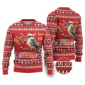 Aussie Kookaburra Ugly Christmas Sweater Merry Christmas Red Style