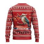 Aussie Kookaburra Ugly Christmas Sweater Merry Christmas Red Style