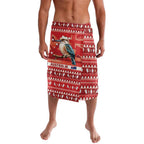 Aussie Kookaburra Lavalava Merry Christmas Red Style