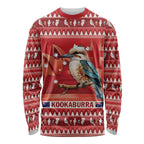Aussie Kookaburra Long Sleeve Shirt Merry Christmas Red Style