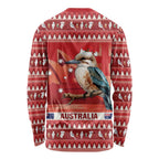Aussie Kookaburra Long Sleeve Shirt Merry Christmas Red Style