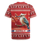 Aussie Kookaburra Rugby Jersey Merry Christmas Red Style