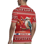 Aussie Kookaburra Rugby Jersey Merry Christmas Red Style