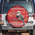 Aussie Kookaburra Spare Tire Cover Merry Christmas Red Style