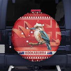 Aussie Kookaburra Spare Tire Cover Merry Christmas Red Style
