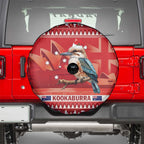Aussie Kookaburra Spare Tire Cover Merry Christmas Red Style