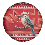 Aussie Kookaburra Spare Tire Cover Merry Christmas Red Style