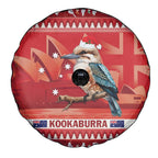 Aussie Kookaburra Spare Tire Cover Merry Christmas Red Style