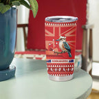Aussie Kookaburra Tumbler Cup Merry Christmas Red Style