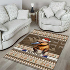 Aussie Platypus Area Rug Merry Christmas