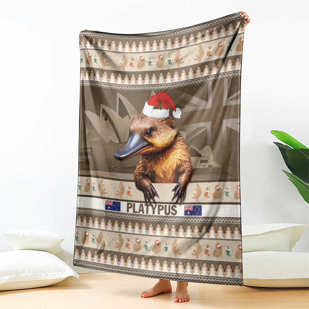 Aussie Platypus Blanket Merry Christmas