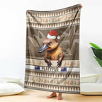 Aussie Platypus Blanket Merry Christmas