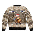 Aussie Platypus Bomber Jacket Merry Christmas