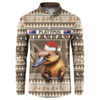 Aussie Platypus Button Sweatshirt Merry Christmas