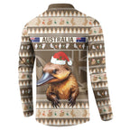Aussie Platypus Button Sweatshirt Merry Christmas