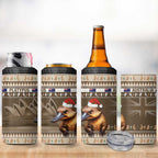Aussie Platypus 4 in 1 Can Cooler Tumbler Merry Christmas