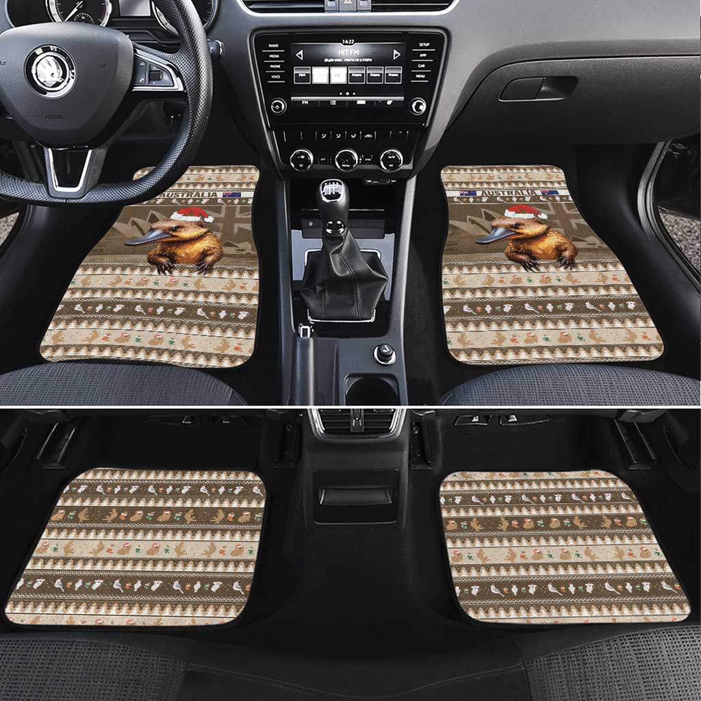Aussie Platypus Car Mats Merry Christmas