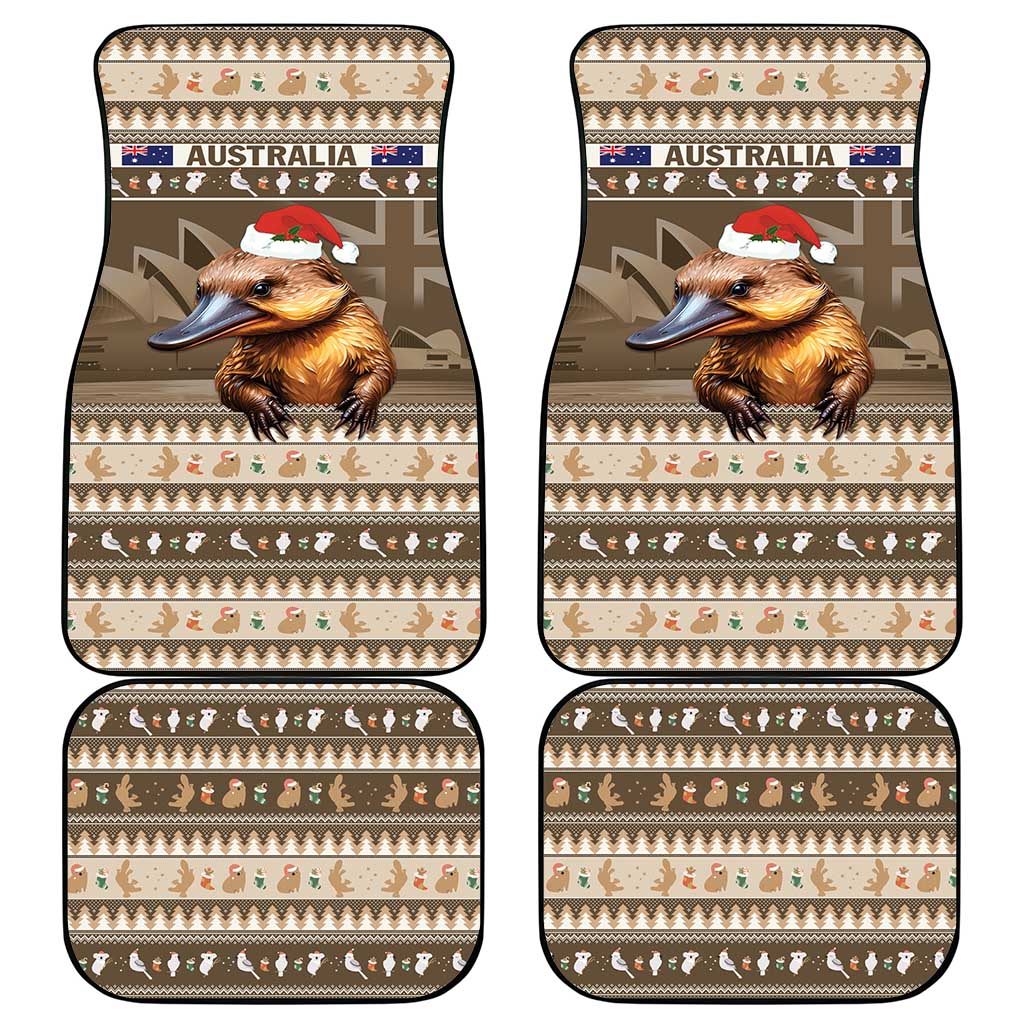 Aussie Platypus Car Mats Merry Christmas