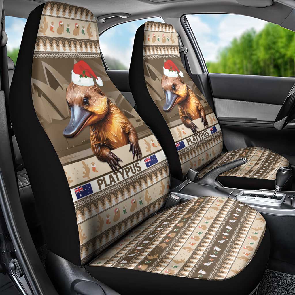 Aussie Platypus Car Seat Cover Merry Christmas