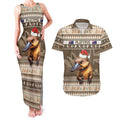 Aussie Platypus Couples Matching Tank Maxi Dress and Hawaiian Shirt Merry Christmas