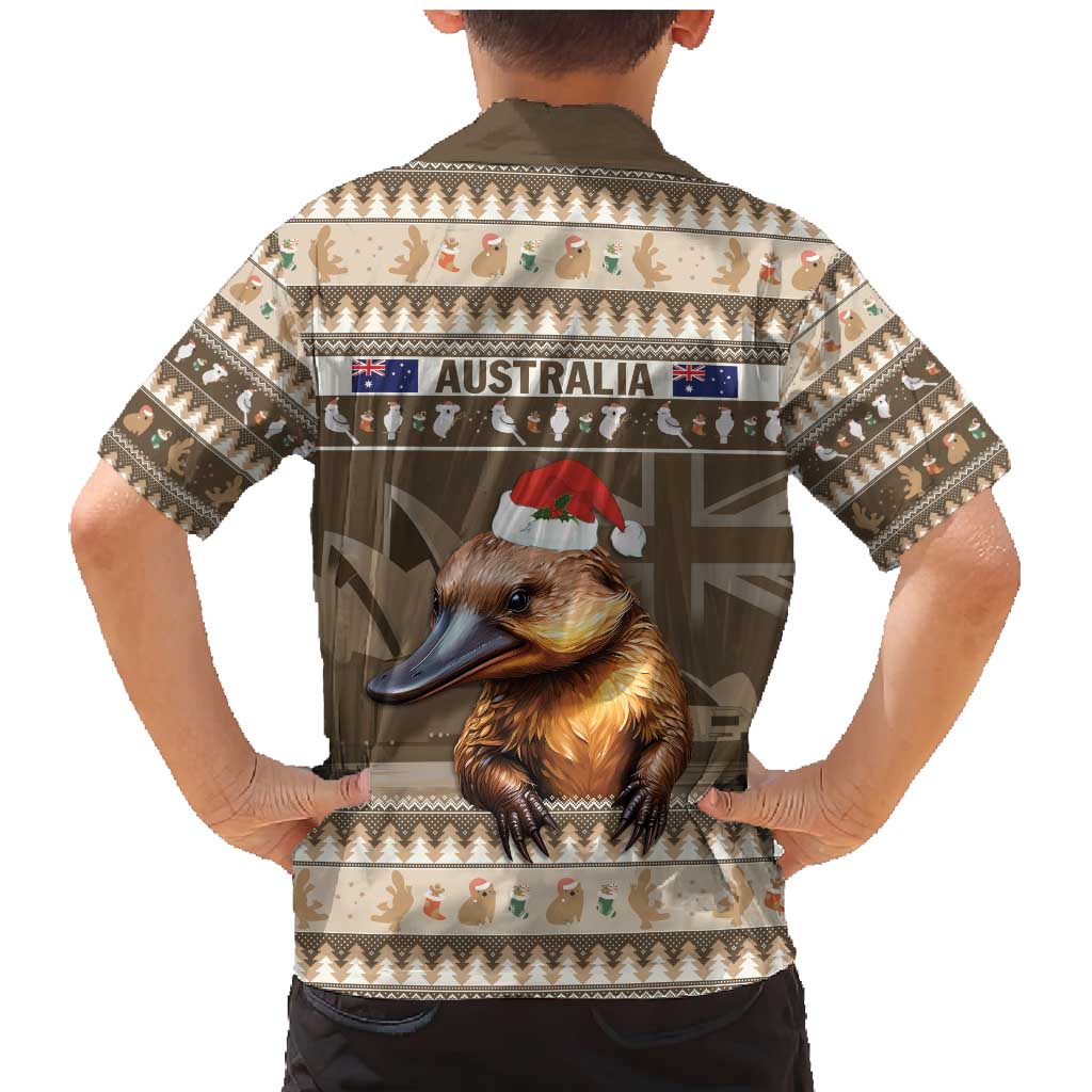 Aussie Platypus Family Matching Mermaid Dress and Hawaiian Shirt Merry Christmas