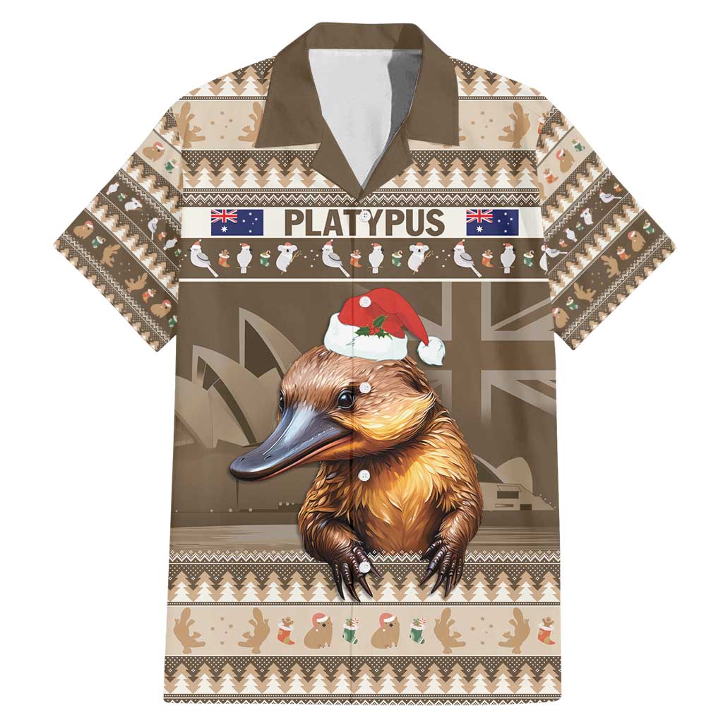 Aussie Platypus Family Matching Mermaid Dress and Hawaiian Shirt Merry Christmas