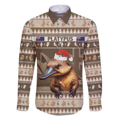Aussie Platypus Family Matching Mermaid Dress and Hawaiian Shirt Merry Christmas