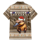 Aussie Platypus Family Matching Puletasi and Hawaiian Shirt Merry Christmas