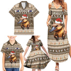 Aussie Platypus Family Matching Summer Maxi Dress and Hawaiian Shirt Merry Christmas