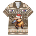 Aussie Platypus Family Matching Summer Maxi Dress and Hawaiian Shirt Merry Christmas