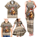 Aussie Platypus Family Matching Tank Maxi Dress and Hawaiian Shirt Merry Christmas