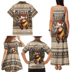 Aussie Platypus Family Matching Tank Maxi Dress and Hawaiian Shirt Merry Christmas