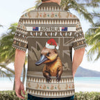 Aussie Platypus Hawaiian Shirt Merry Christmas