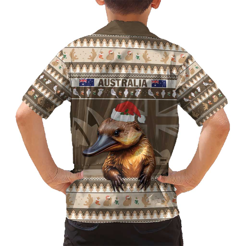 Aussie Platypus Hawaiian Shirt Merry Christmas