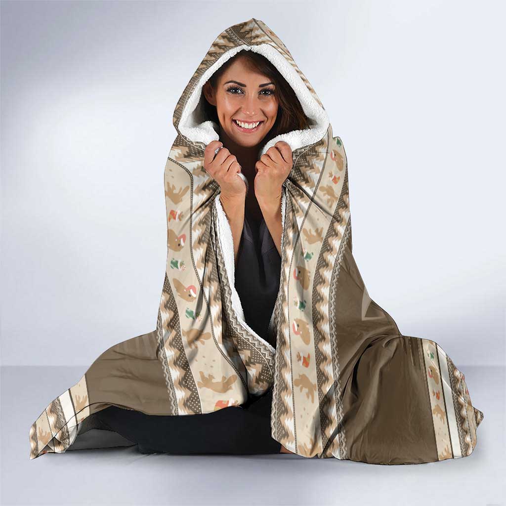 Aussie Platypus Hooded Blanket Merry Christmas