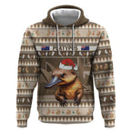 Aussie Platypus Hoodie Merry Christmas