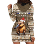 Aussie Platypus Hoodie Dress Merry Christmas