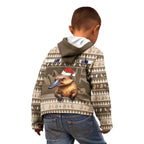 Aussie Platypus Kid Hoodie Merry Christmas