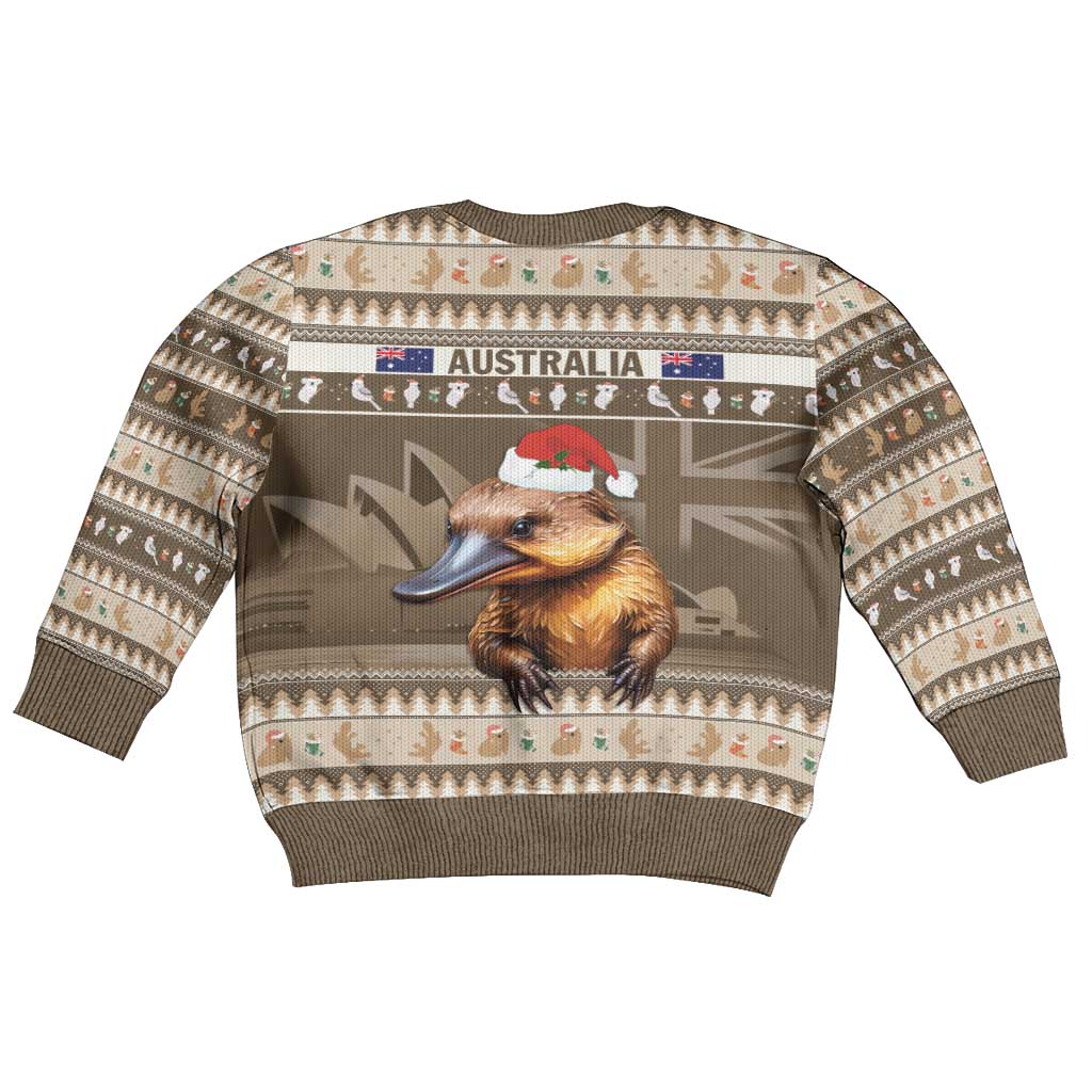 Aussie Platypus Kid Ugly Christmas Sweater Merry Christmas