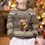 Aussie Platypus Kid Ugly Christmas Sweater Merry Christmas