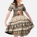 Aussie Platypus Kid Short Sleeve Dress Merry Christmas