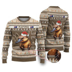 Aussie Platypus Ugly Christmas Sweater Merry Christmas